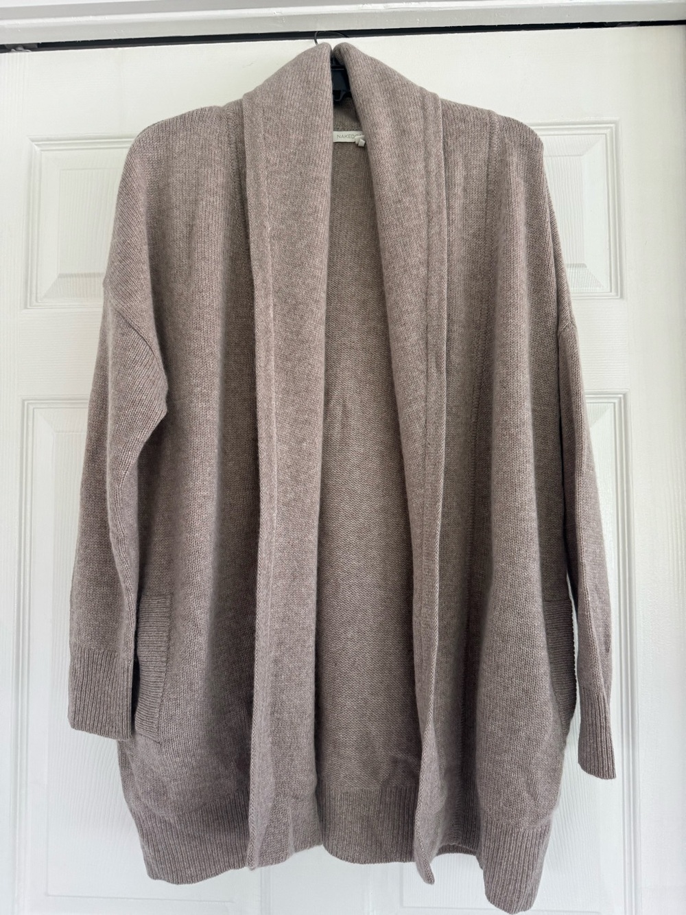 NAKED CASHMERE 100% Cashmere Mink Open Cardigan XS